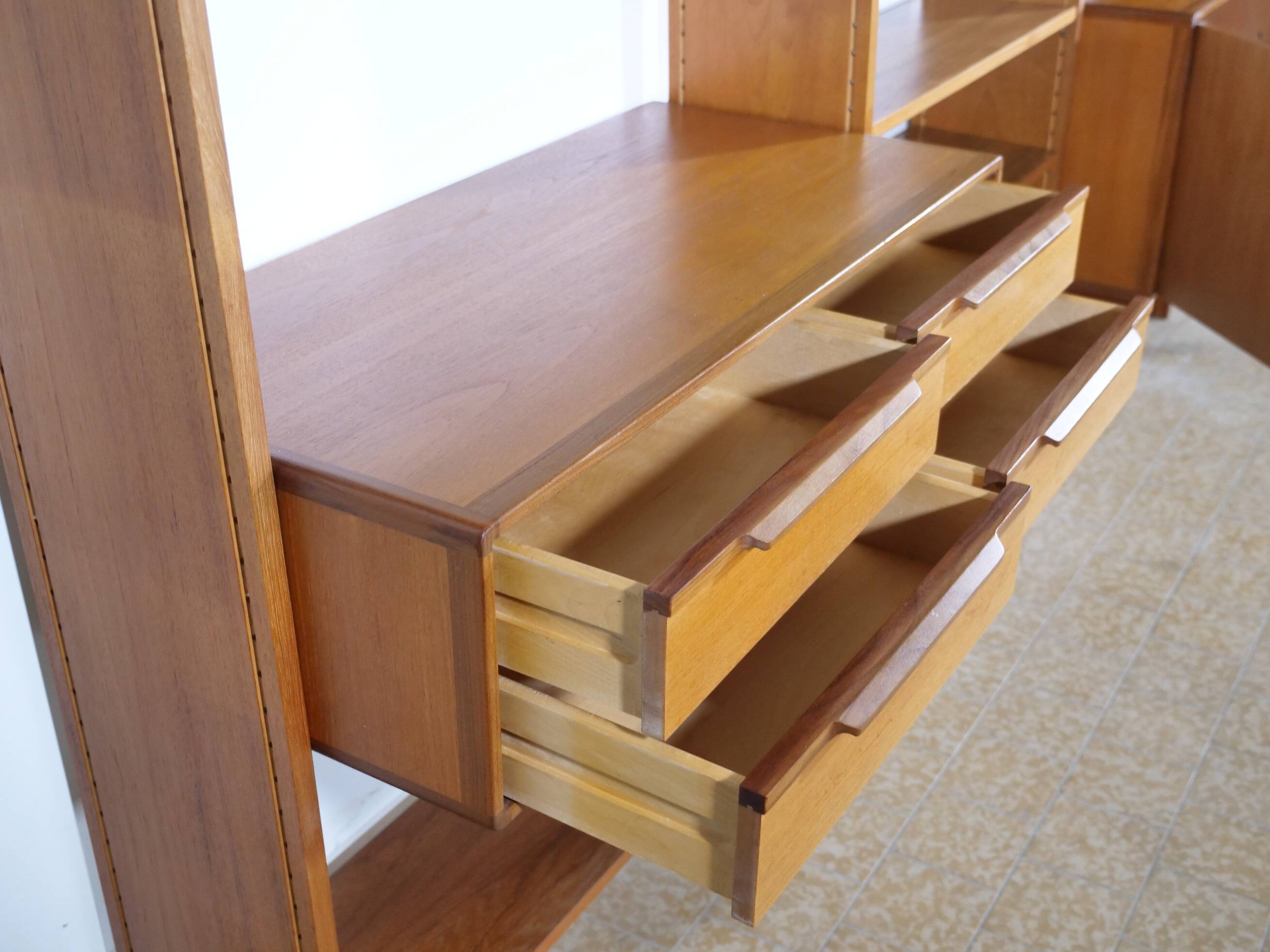 Tectonia wall unit by jussi peippo for asko, 1960s