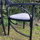 Pair of Thonet armchairs model 225 in stained black beech.