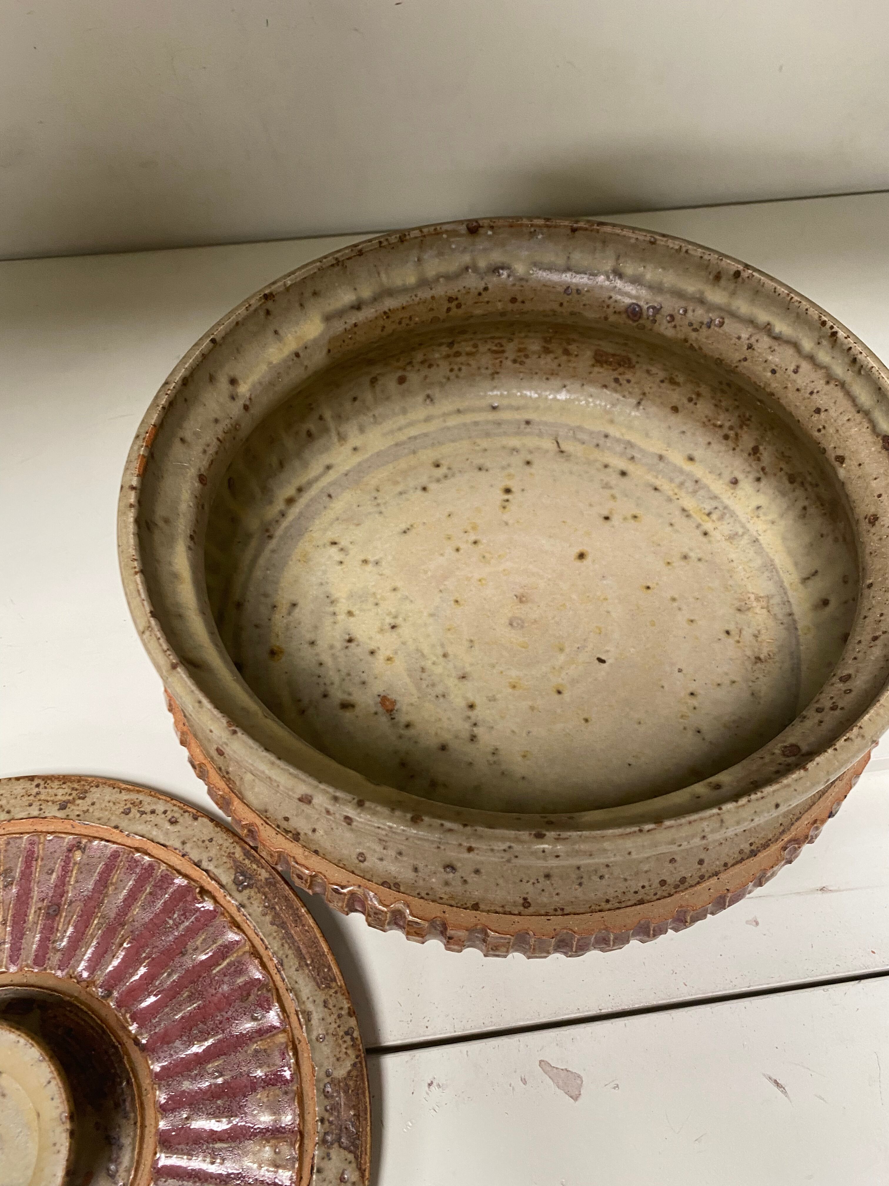 Salad dish in ancient sandstone