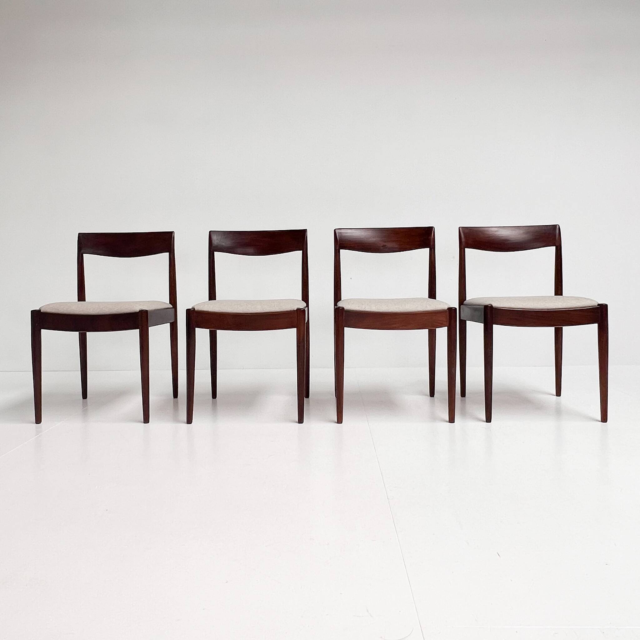 Set of 4 Mid Century Danish design chairs, 1960s