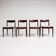 Set of 4 Mid Century Danish design chairs, 1960s