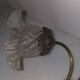 Double bronze wall light with glass tulips Art Deco