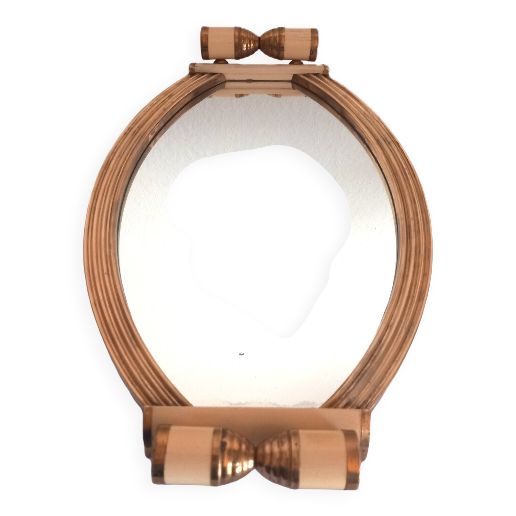 Antique Art Deco mirror tray