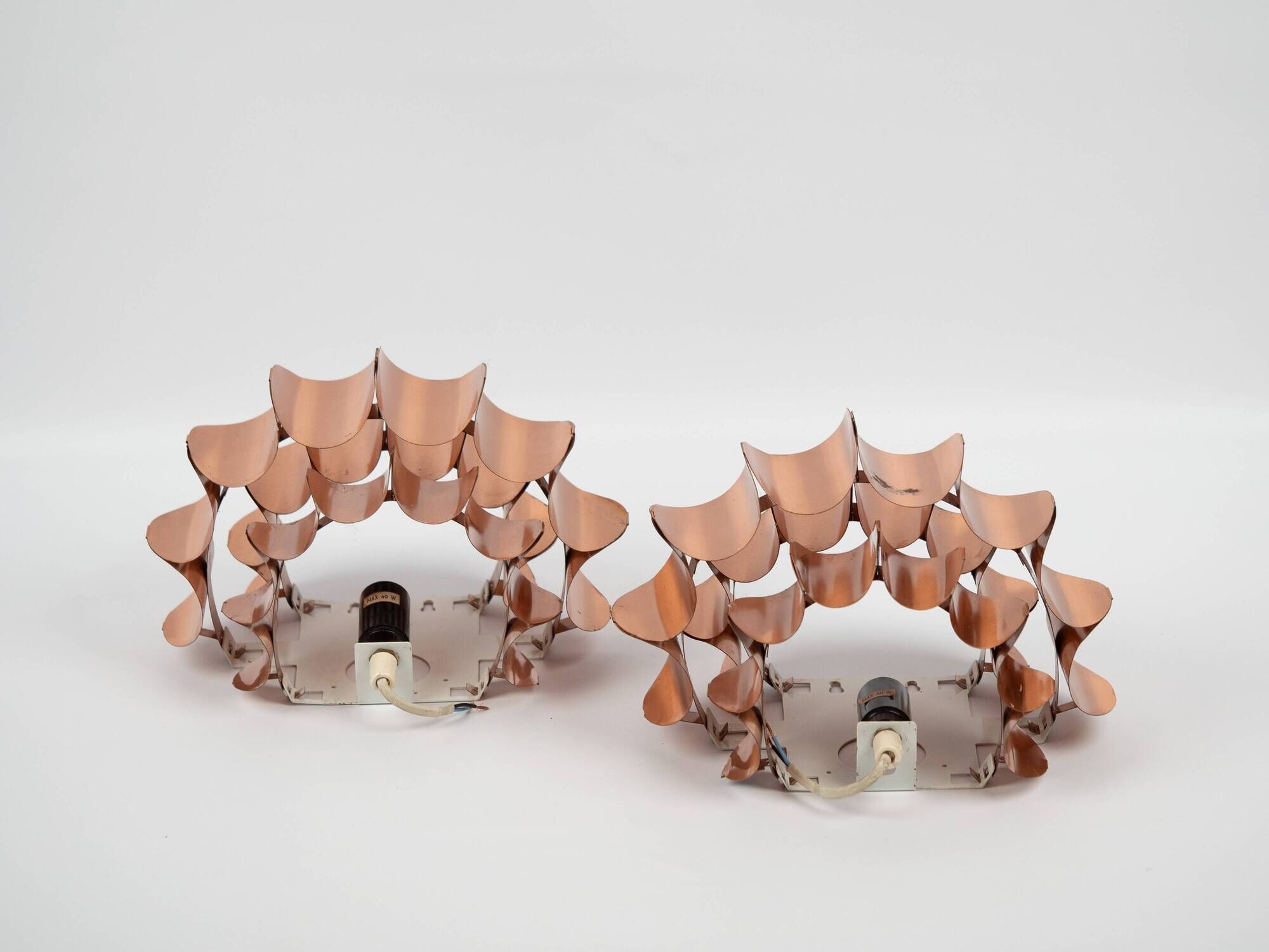 Paire d'appliques vintage de Thorsten Orrling, Hans-Agne Jakobsson, 1960