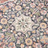 Red & Navy Blue Oriental Persian Rug, 207x315Cm