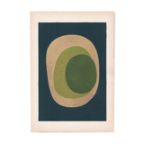 Original Scandinavian-inspired collage dated and signed without frame