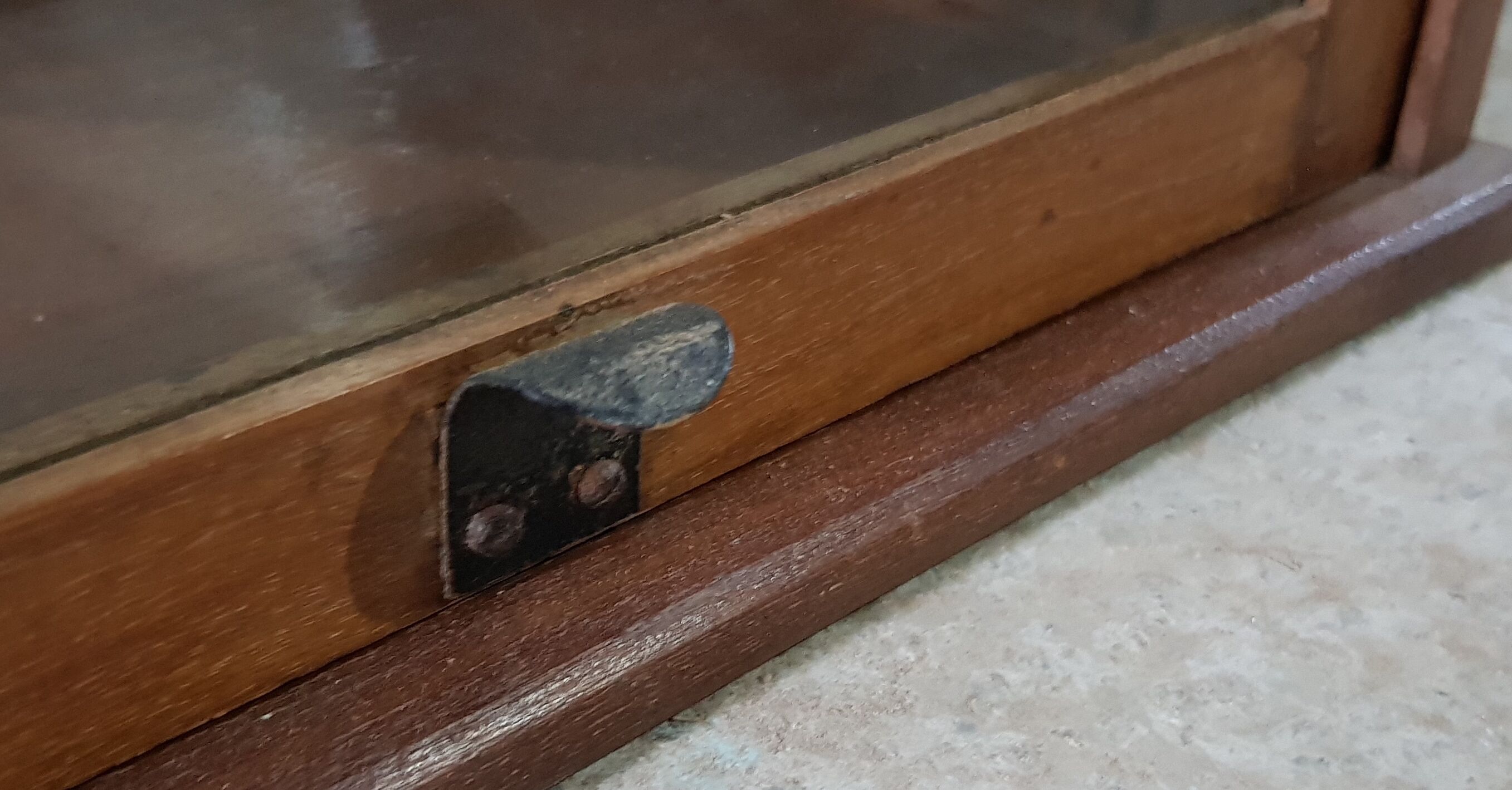 Old teak scale box