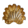 Vide poche Fabbrica Ferniani Faenza 36.5cm coquille en majolique, doré, 1800