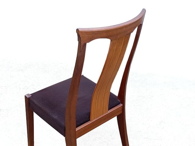 Set de 2 chaises en teck vintage design scandinave
