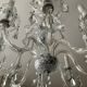 Ancien Lustre en cristal de Bohème 8 bras