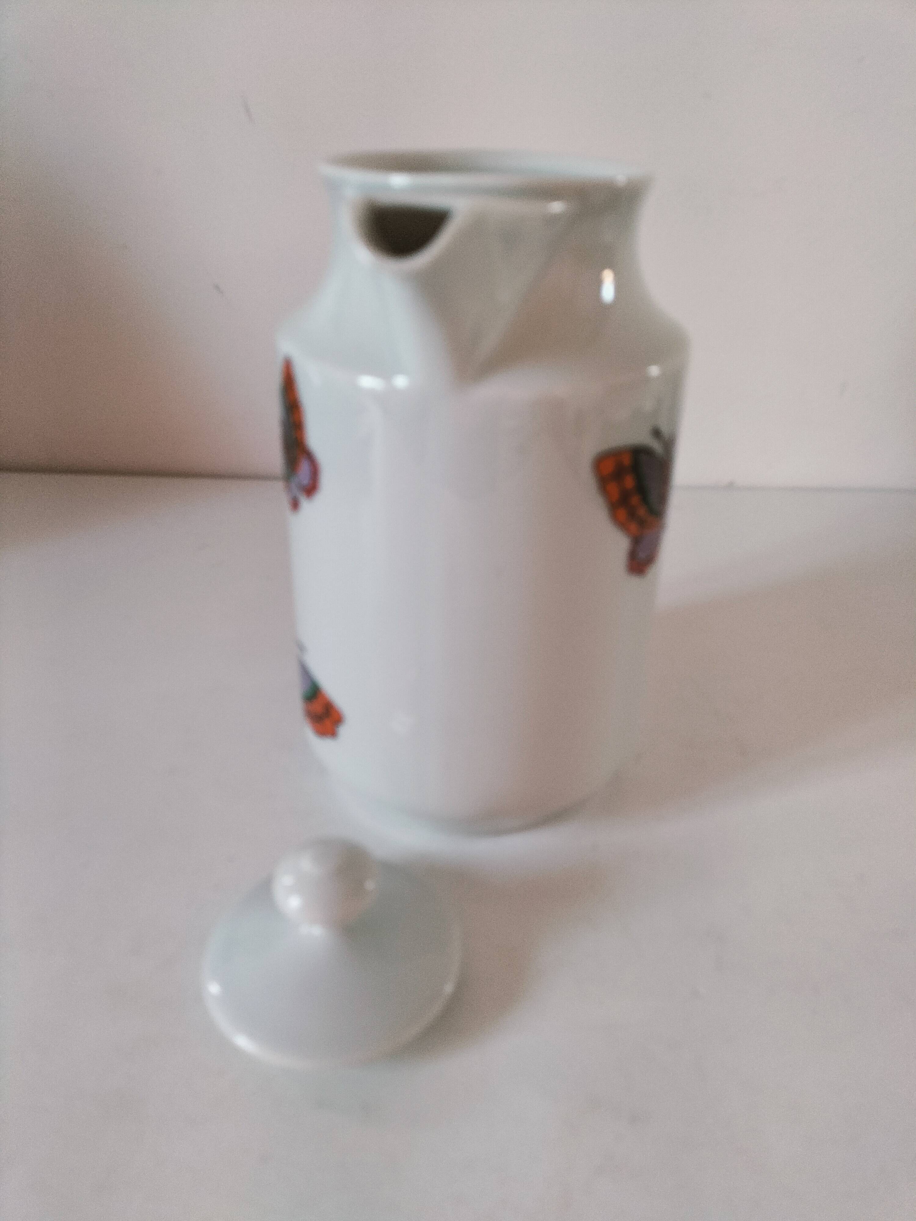 Vintage Wunsiedel Bavaria Porcelain coffee pot – butterfly motifs