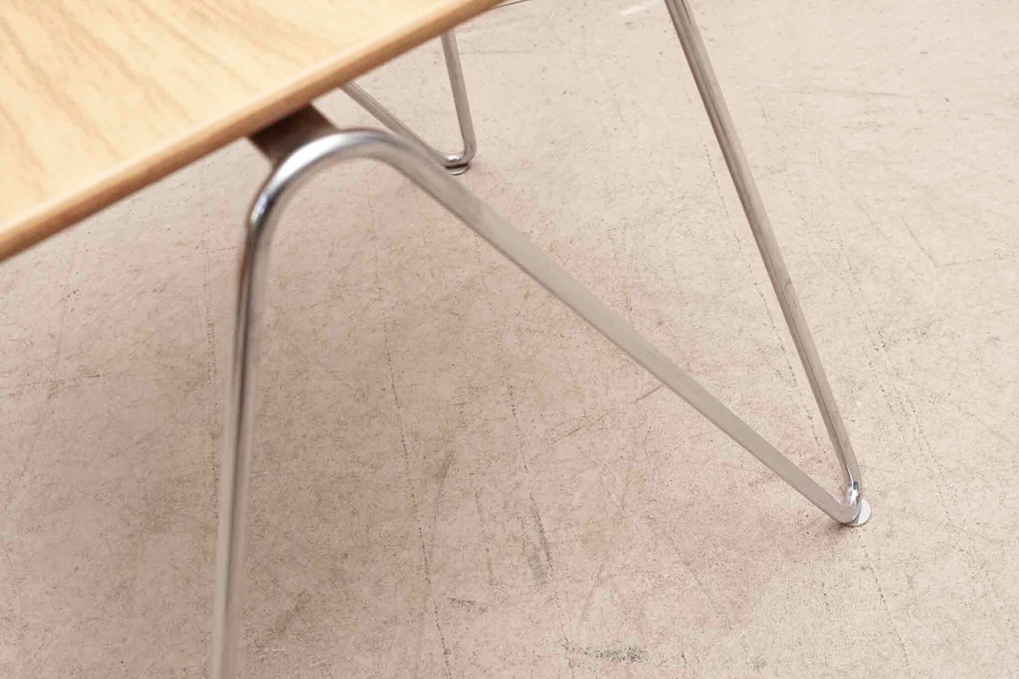 Mikado 1800 chair in beech and chrome by Kusch & Co