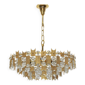 Lustre en laiton doré