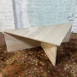 Travertine coffee table