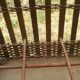 Rattan bottle bar with handle
