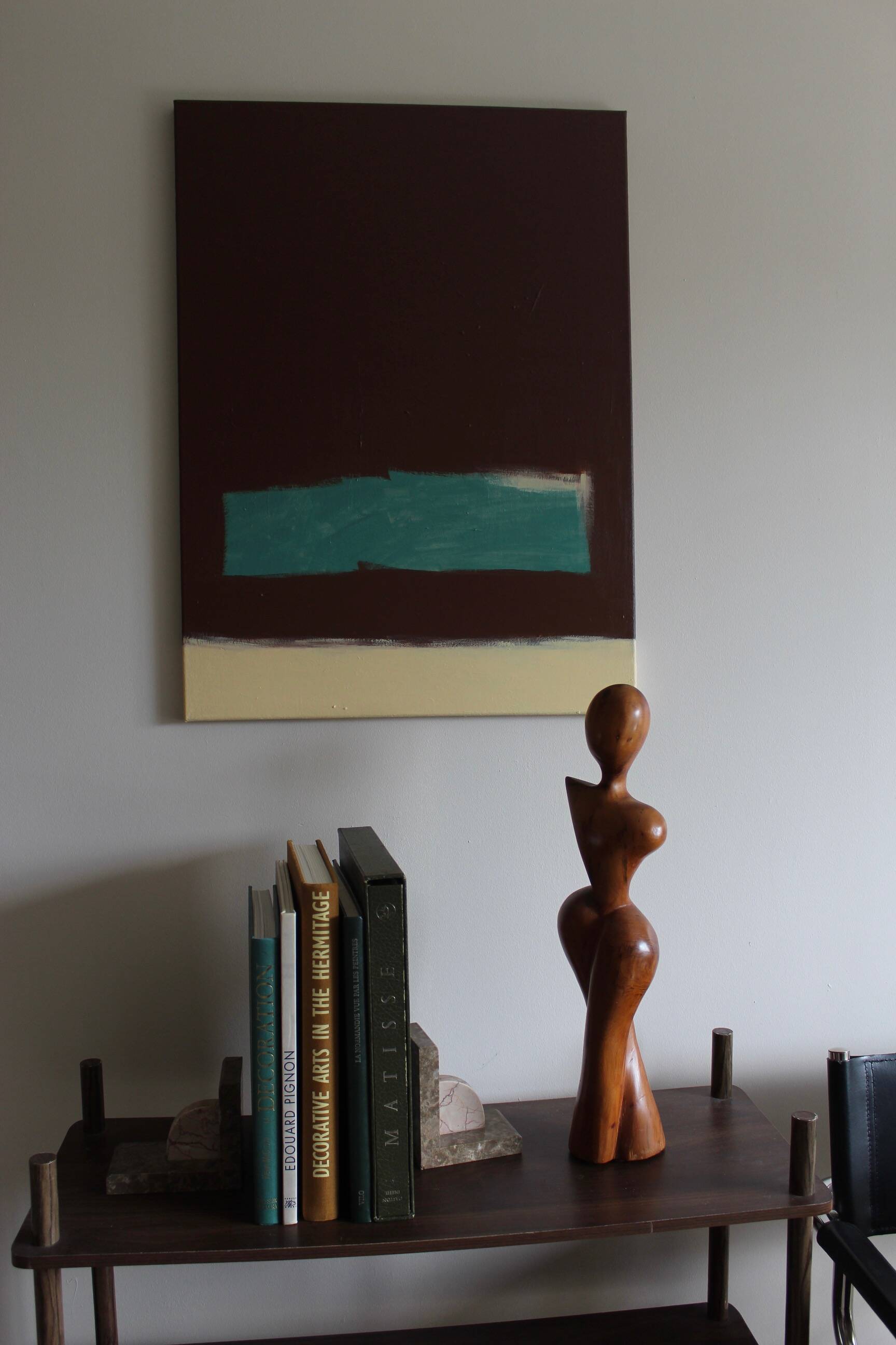 Minimalist abstract painting "garden thoughts"
