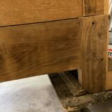 19th century bleached walnut bookcase