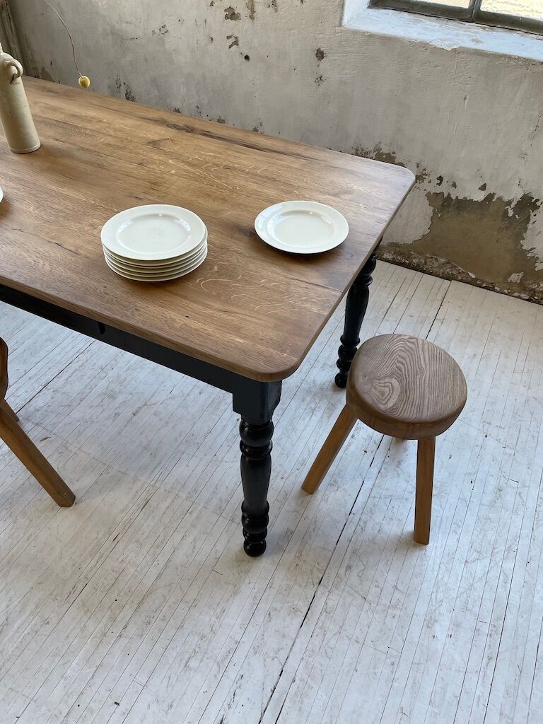 Farm bistro table in oak