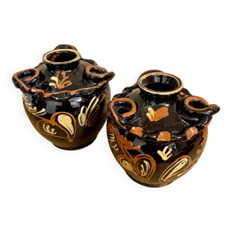 2 vases multi-fleurs Gabriel Pecquet.