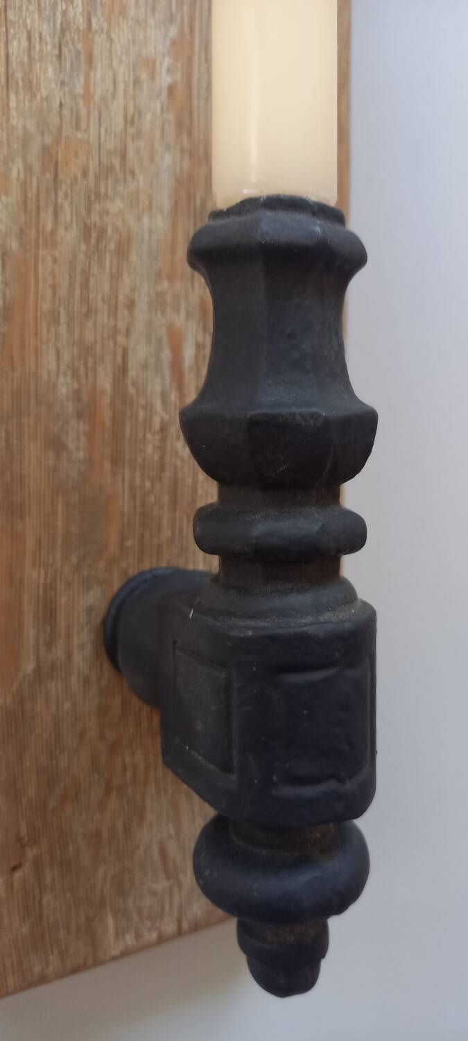 Country chic style candle holders