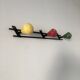 Coat rack 3 pegs pears 1960