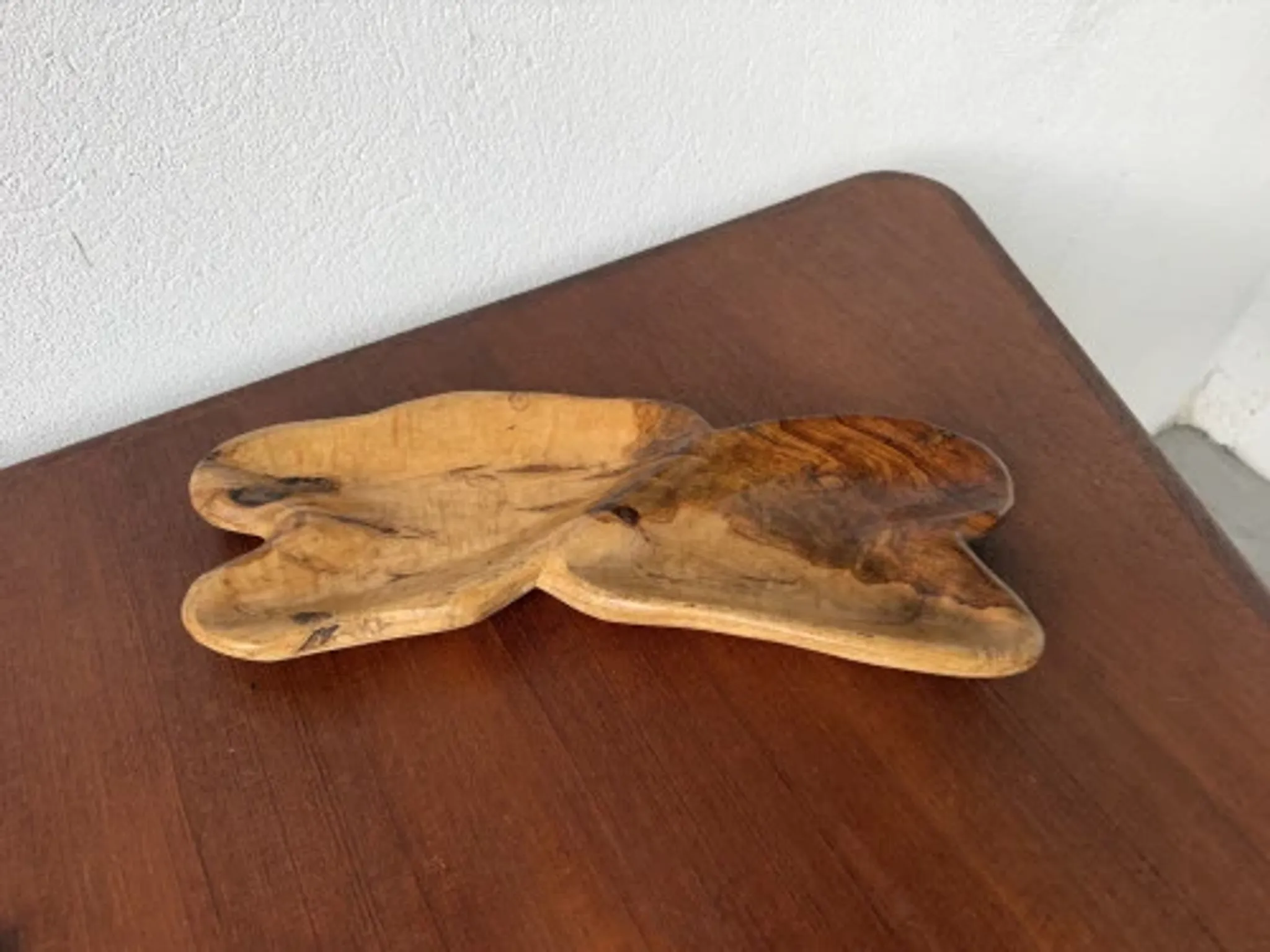 Olive wood dish, 1970s