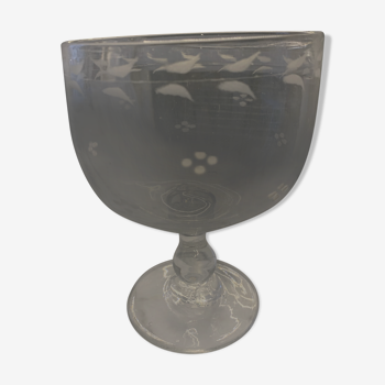 Verre de la fête cérémonie 19ème siècle