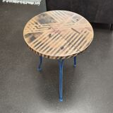 Industrial pedestal table