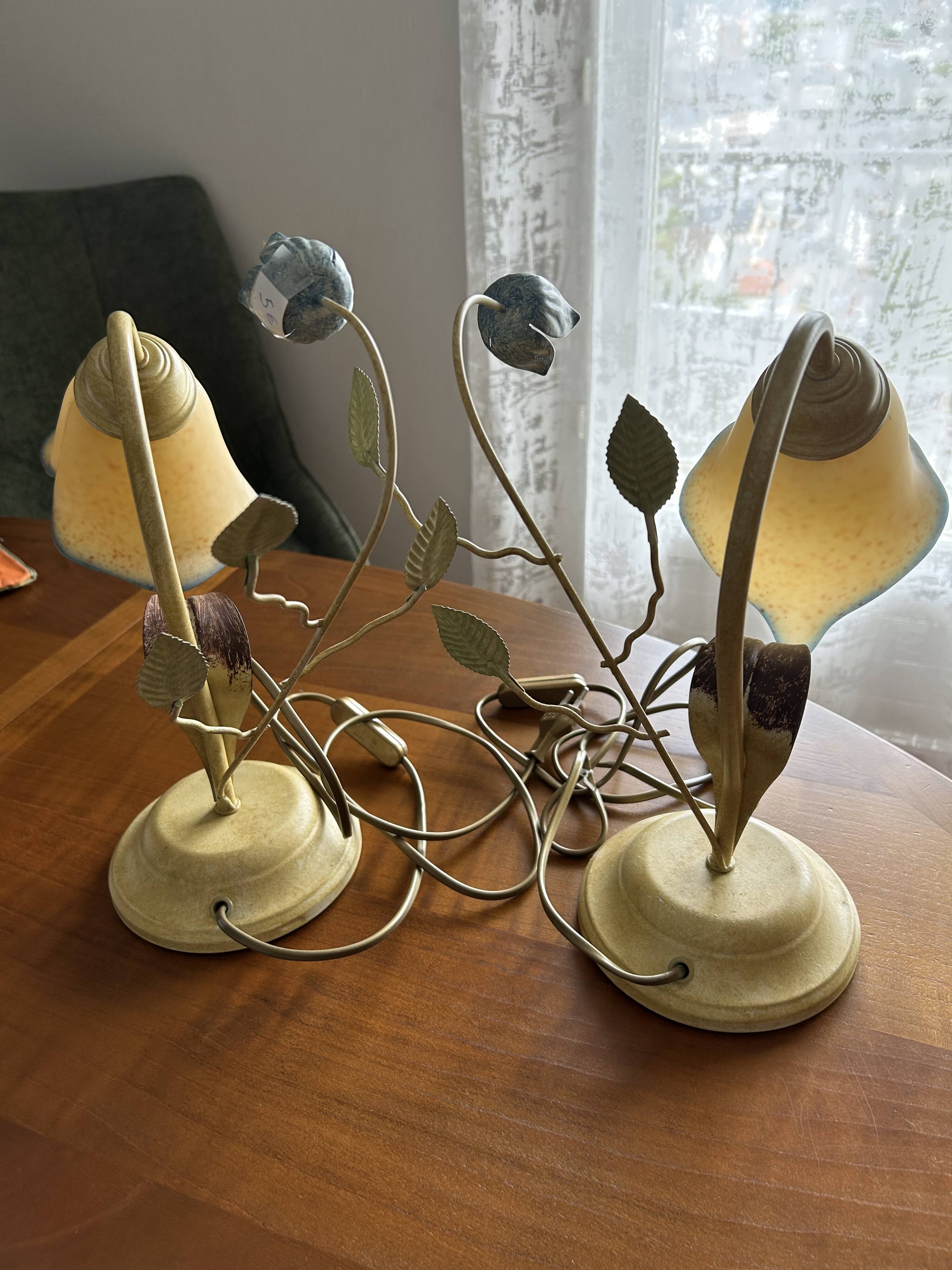 Lustres and 2 vintage lamps, Bulgarian brand, 90s/2000s.