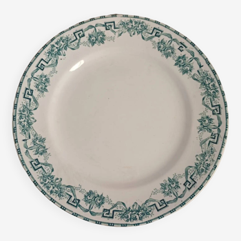 Plat/assiette plate en porcelaine