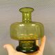 May green glass vase designed by Per Lütken for Holmegaard glassworks Denmark in 1955.