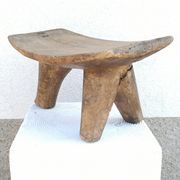 Antique wooden stool. Lobi African Art from West Africa