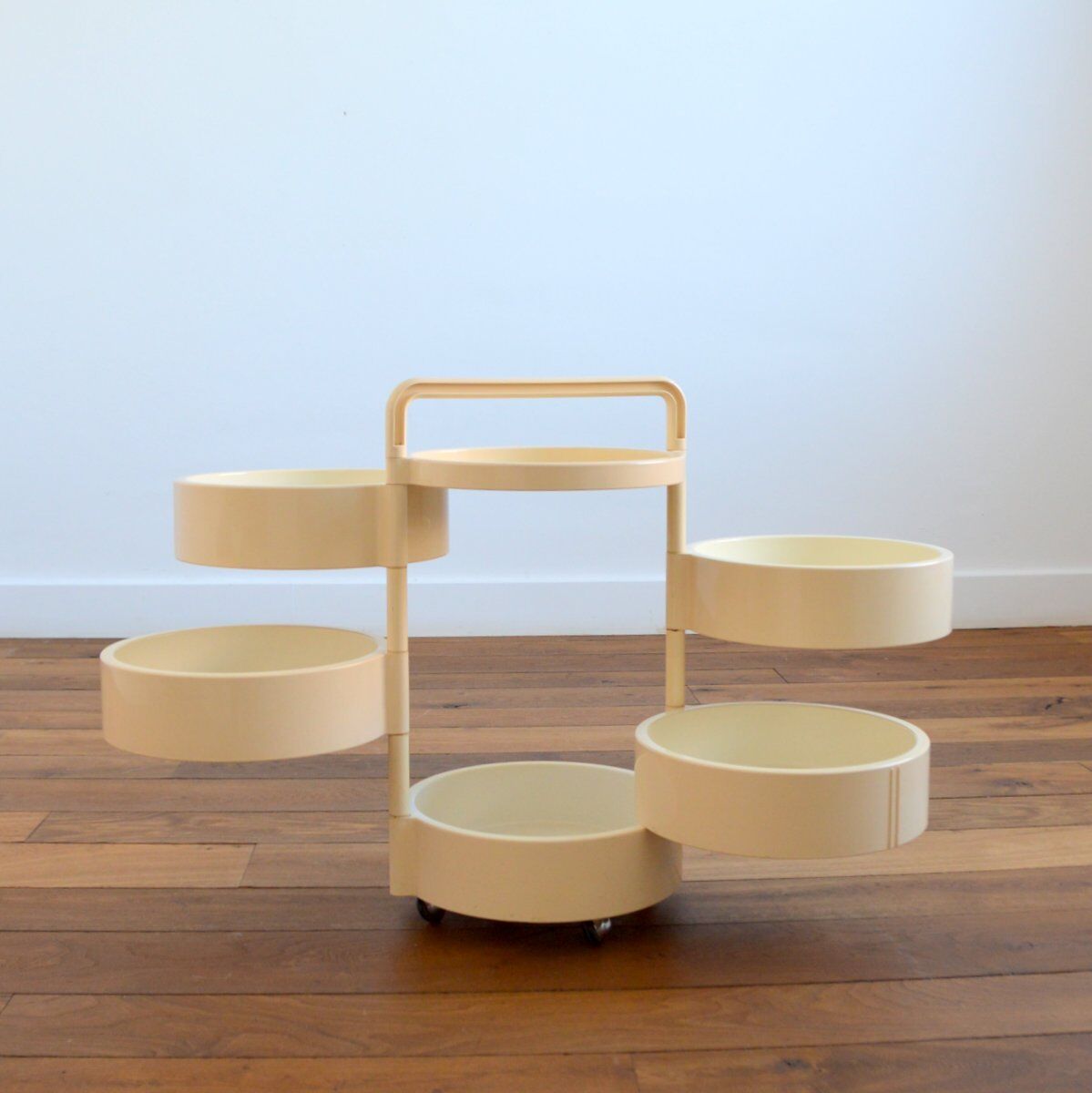 Storage trolley by Franco Annoni 4591 for Kartell, 1970s