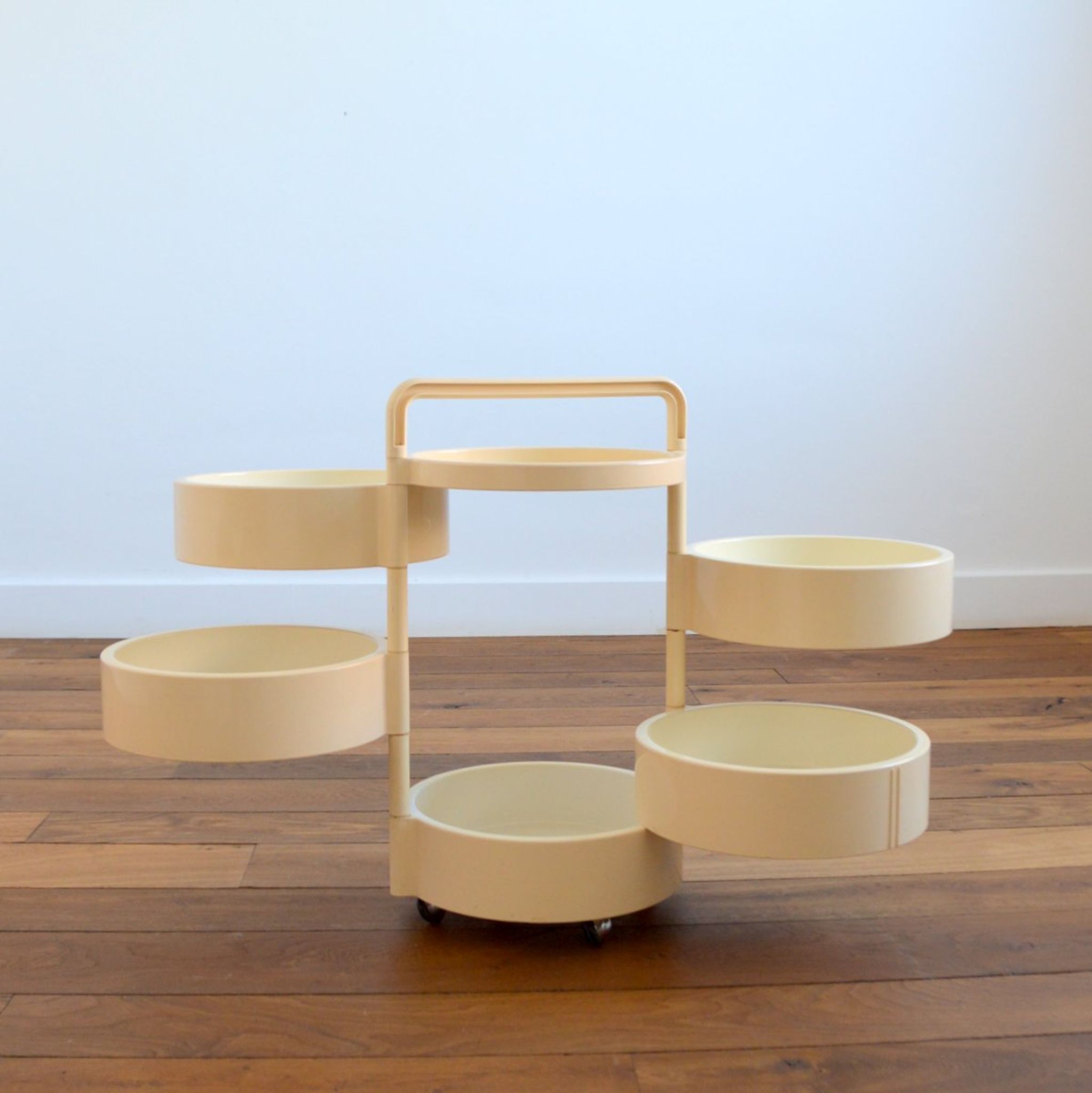 Storage trolley by Franco Annoni 4591 for Kartell, 1970s