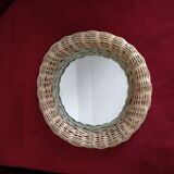 Miroir rotin 24 cm