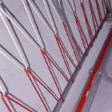 Wall coat rack aluminum 1970