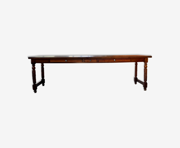 Table drapière de ferme en noyer