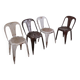 Stackable Industrial Bistro Chairs by Fibrocit of Belgium - Set of 4 - 1950s