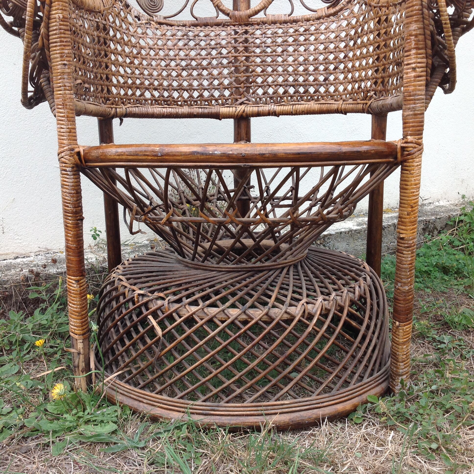 Fauteuil rotin Peacock Emmanuelle