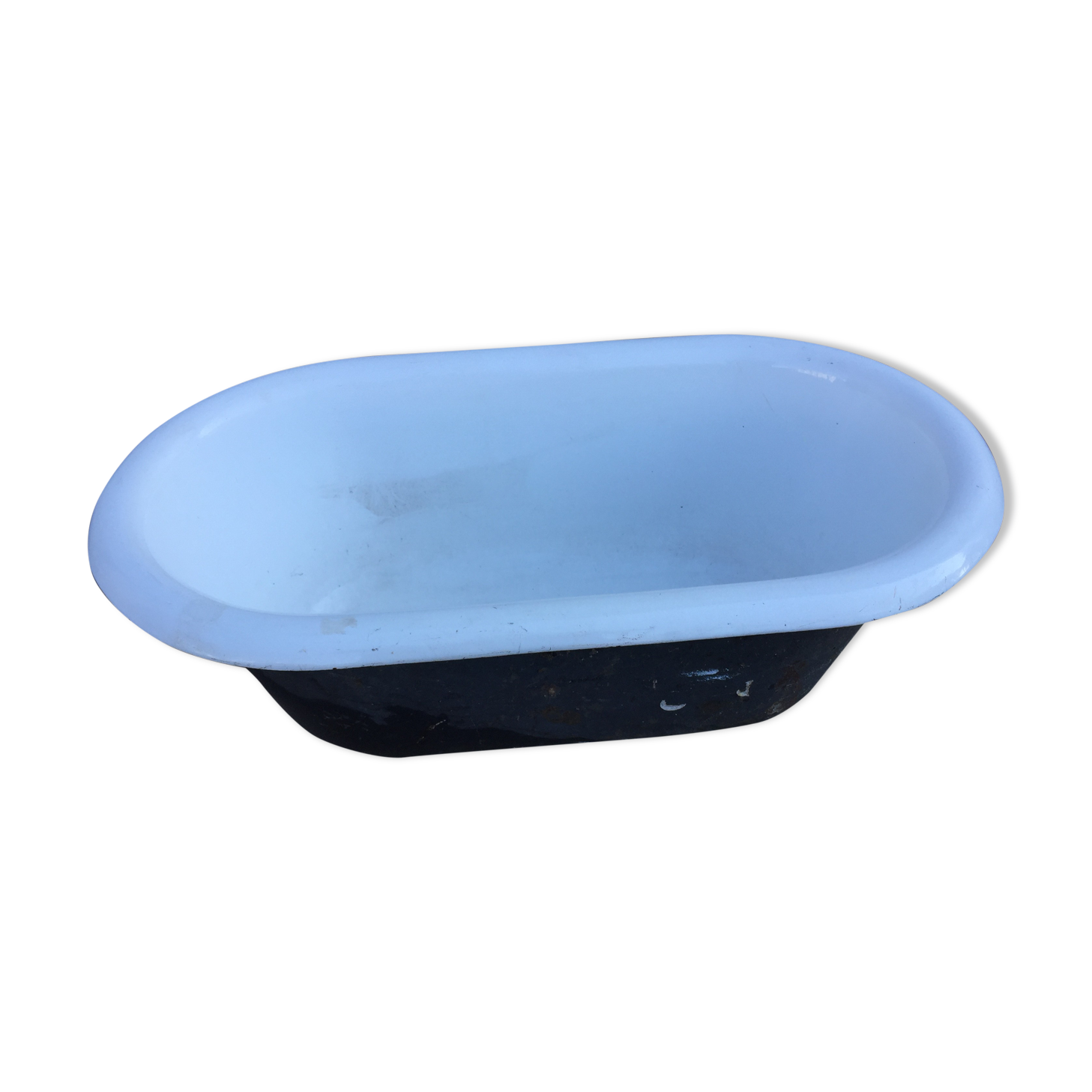 Old cast iron bathtub