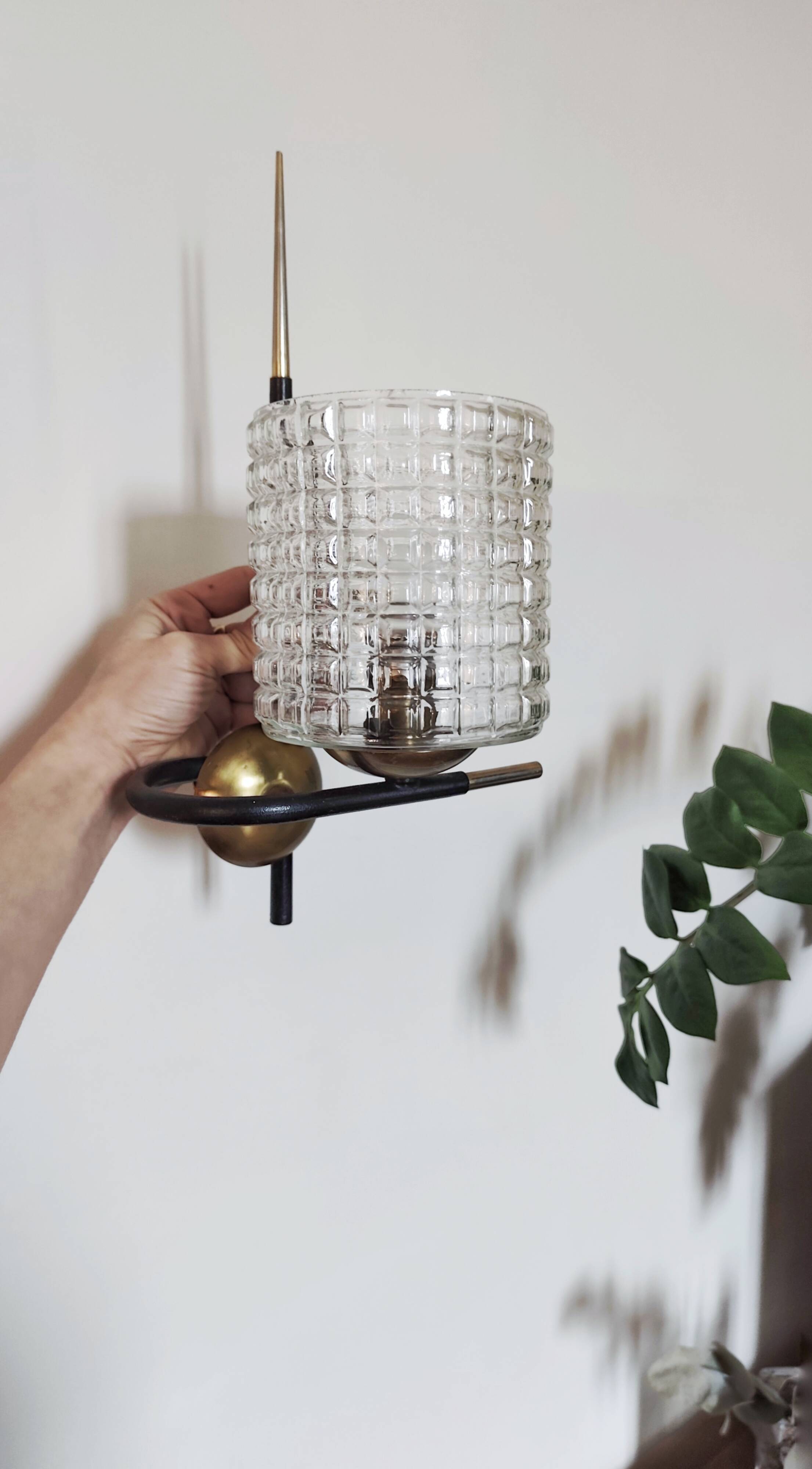 Pair of wall lights from the 50s-60s.