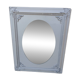 Miroir avec cadre en bois gris