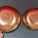 set of 2 enamels on copper empty pocket 10 and 12 cm in diameter - Art Limoges enamel