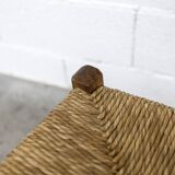 Rustic artisanal brutalist bench 1960 93cm