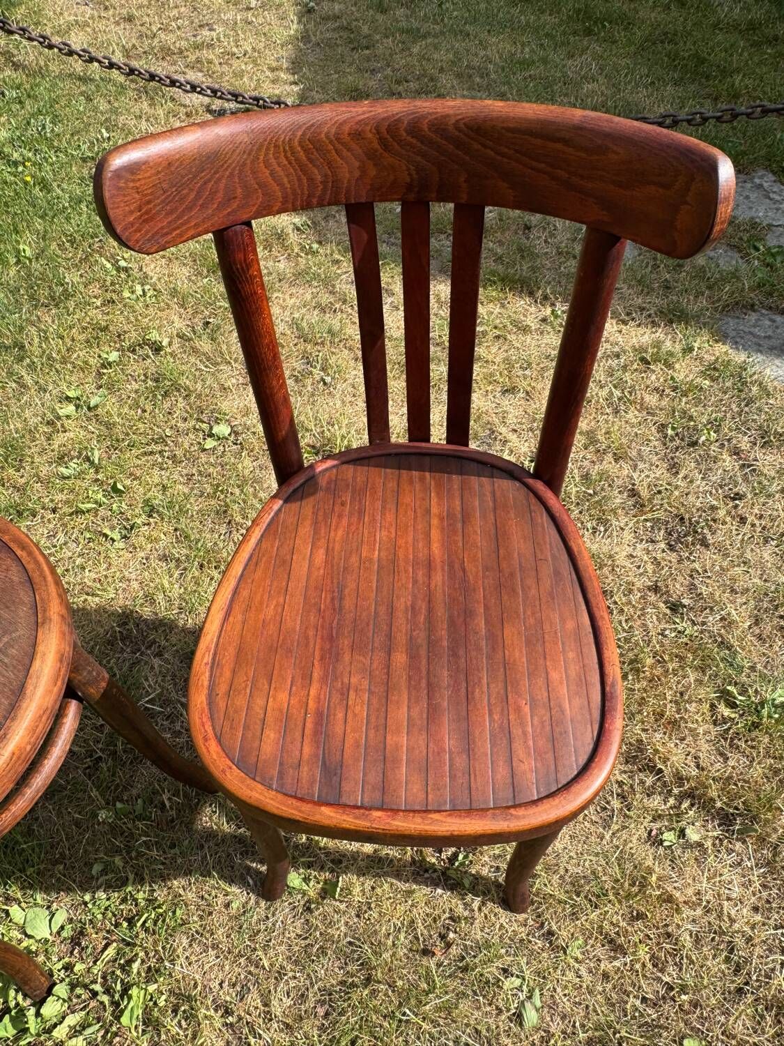 Set of 6 Thonet and Fishel bistro chairs, early 20th century