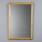 Vintage mirror with bamboo frame, Italian design, 1980s.