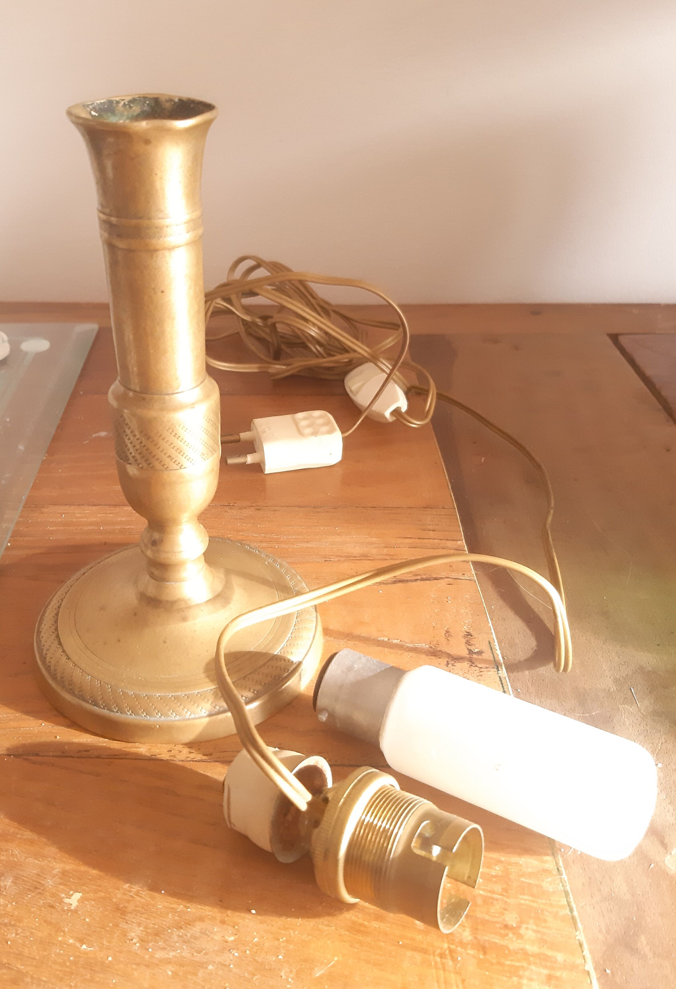 Antique candle holder