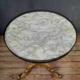 Gilded wooden pedestal table