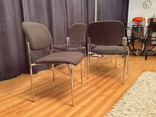 Set of four chairs, 1980s