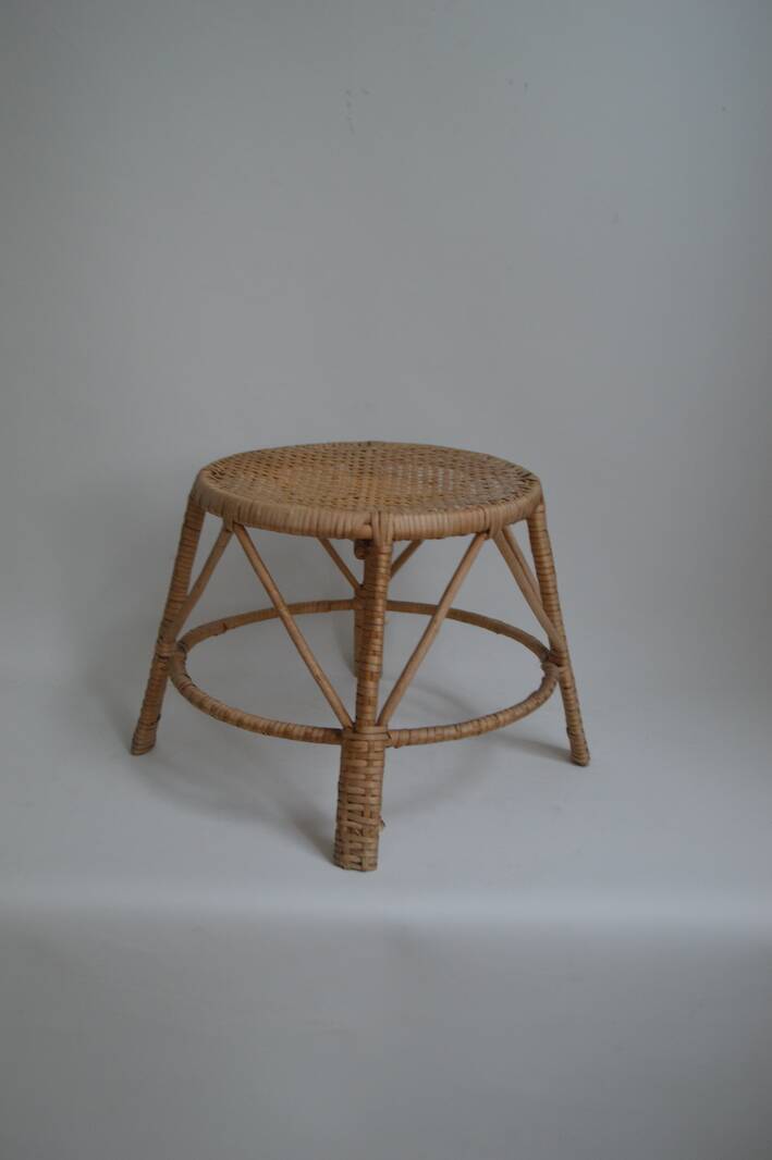 Rattan plant holder